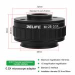 relife m-28-035x-05x-ctv-lens-connector-adapter-for-trinocular-stereo-microscope-7