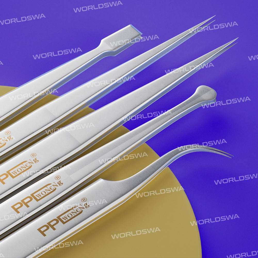 PPD Ultra-fine Anti-magnetic Stainless Steel Tweezers for Motherboard IC Chip Repair