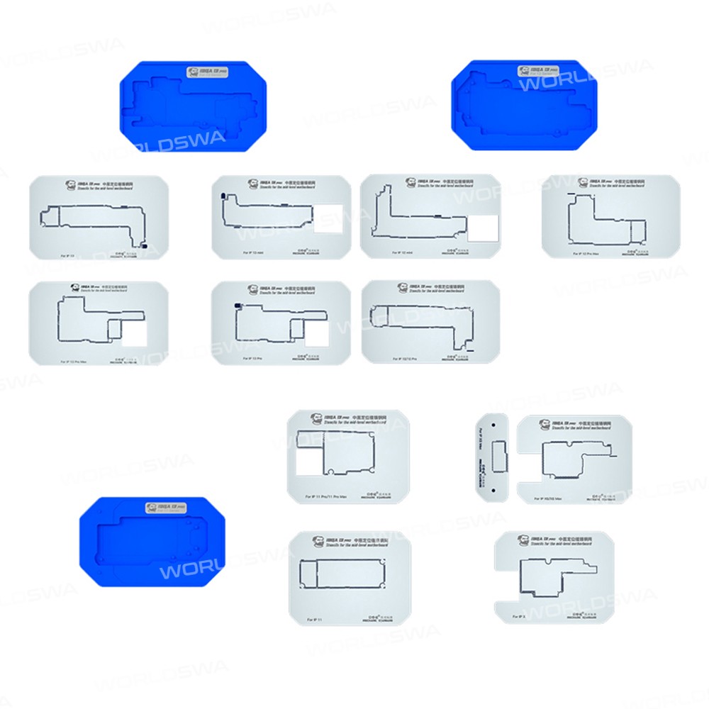 Mechanic iBGA 13 Pro 14-in-1 Motherboard Middle Frame Planting Tin Platform for iPhone X to 13 Pro M