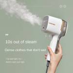 pretfy handheld-steam-iron-fabric-clothes-ironing-hanging-crease-removal-lightweight-steamer-for-hom