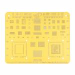 WL Gold BGA CPU IC Reballing Stencil Tin Net for iPhone 8 / 8 Plus / X