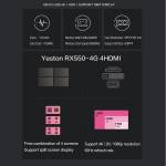 Yeston RX550-4G 4G / 128bit / GDDR5 4-Screen Graphics Card Support Split Screen with 4 HDMI Ports