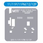 Maant Screen IC Transplant Protection & Tin Planting BGA Reballing Stencil Set for iPhone 11 to 13Pr