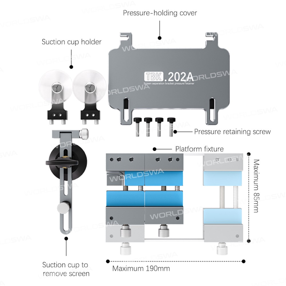 tbk 202a-3-in-1-screen-disassembly-pressure-fixture-for-mobile-phone-repair-3
