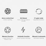 hibrew g3a-coffee-grinder-40mm-conical-burr-air-blower-31-gear-scale-memory-antistatic-manual-auto-v