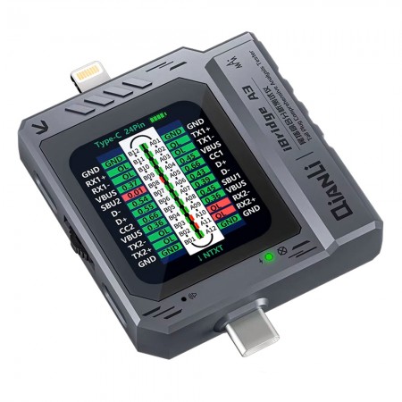 Qianli iBridge A3 Lightning & Type-C Interface Tail Plug Comprehensive Analysis Tester