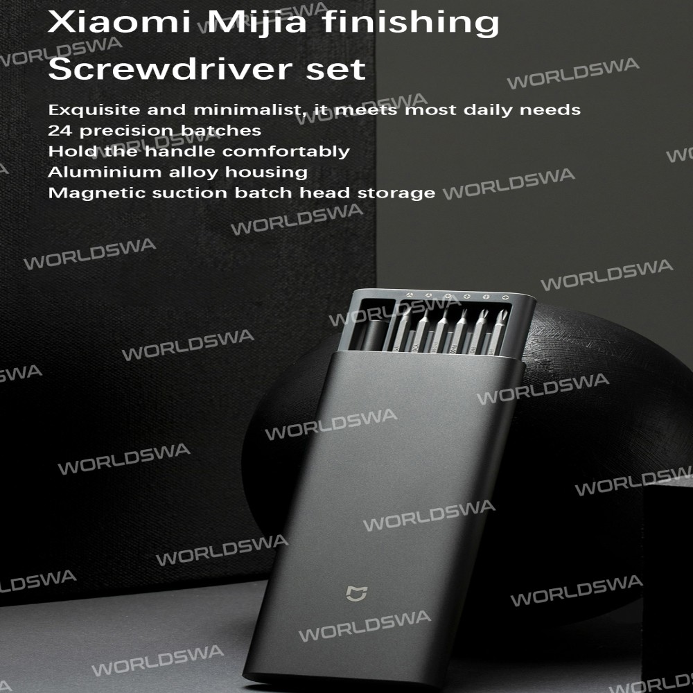 Mijia Wiha Screwdriver Kit 24 Precision Magnetic Bits Aluminum Box Wiha DIY Screw Driver Set
