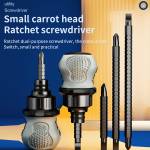 Luxianzi 2-in1 Mini Telescopic Combination Multi-function Strong Magnetic Ratchet Screwdriver