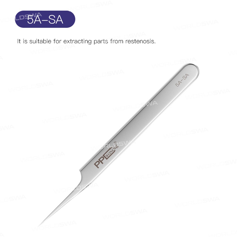 PPD Ultra-fine Anti-magnetic Stainless Steel Tweezers for Motherboard IC Chip Repair