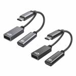 2-in-1 Multifunction Dual Port Type-C OTG Adapter Cable