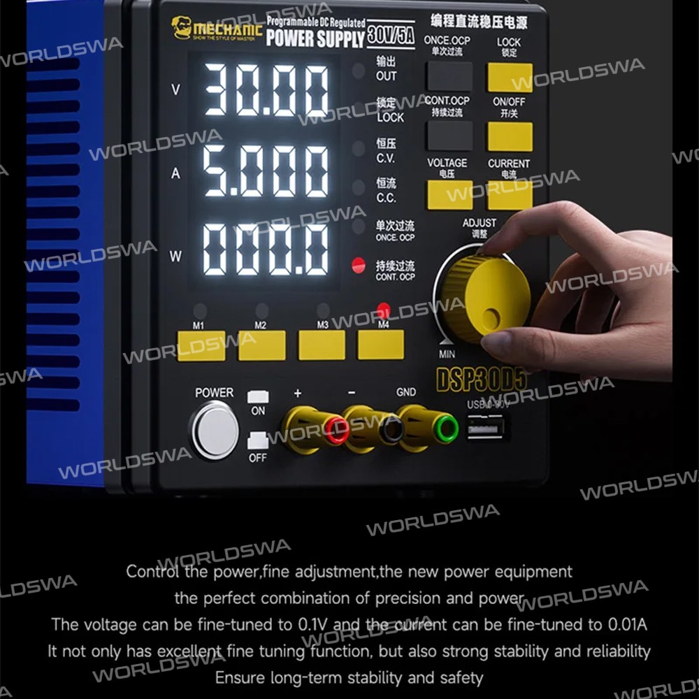 mechanic dsp30d5-30v5a-4-digit-digital-display-programming-dc-regulated-power-supply-7