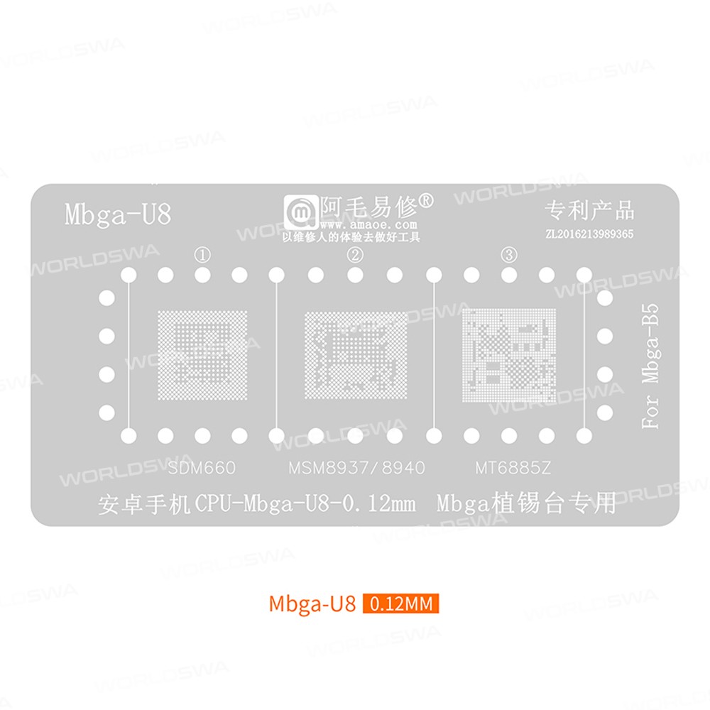amaoe mbga-b5-middle-layer-bga-reballing-stencil-set-8