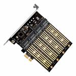 PCI-E X1 to M.2 B Key 4-Port SSD to PCI-E NGFF SATA Adapter Expansion Card