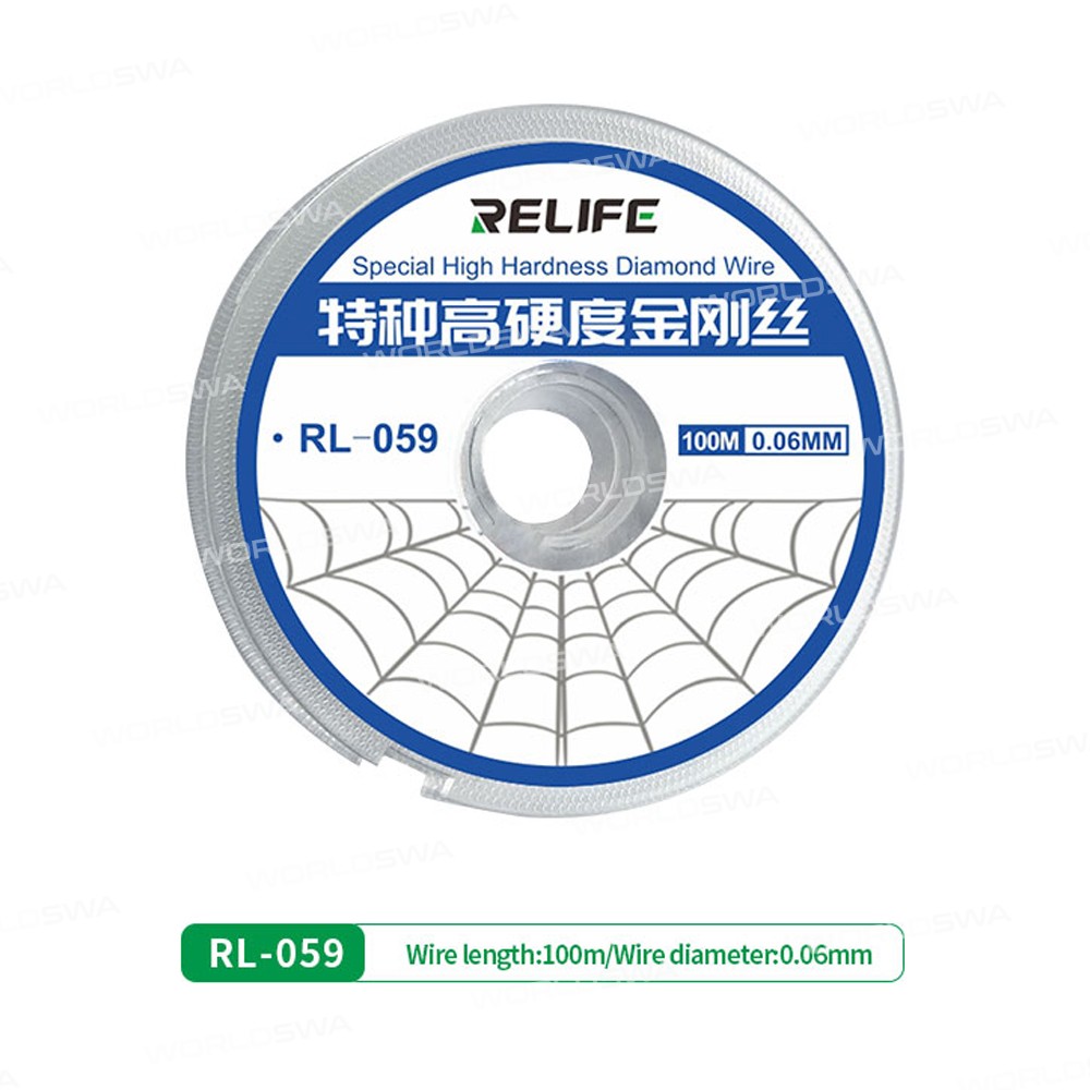 Relife RL-059 100M LCD Screen Separation Ultrafine Cutting Stainless Alloy Wire