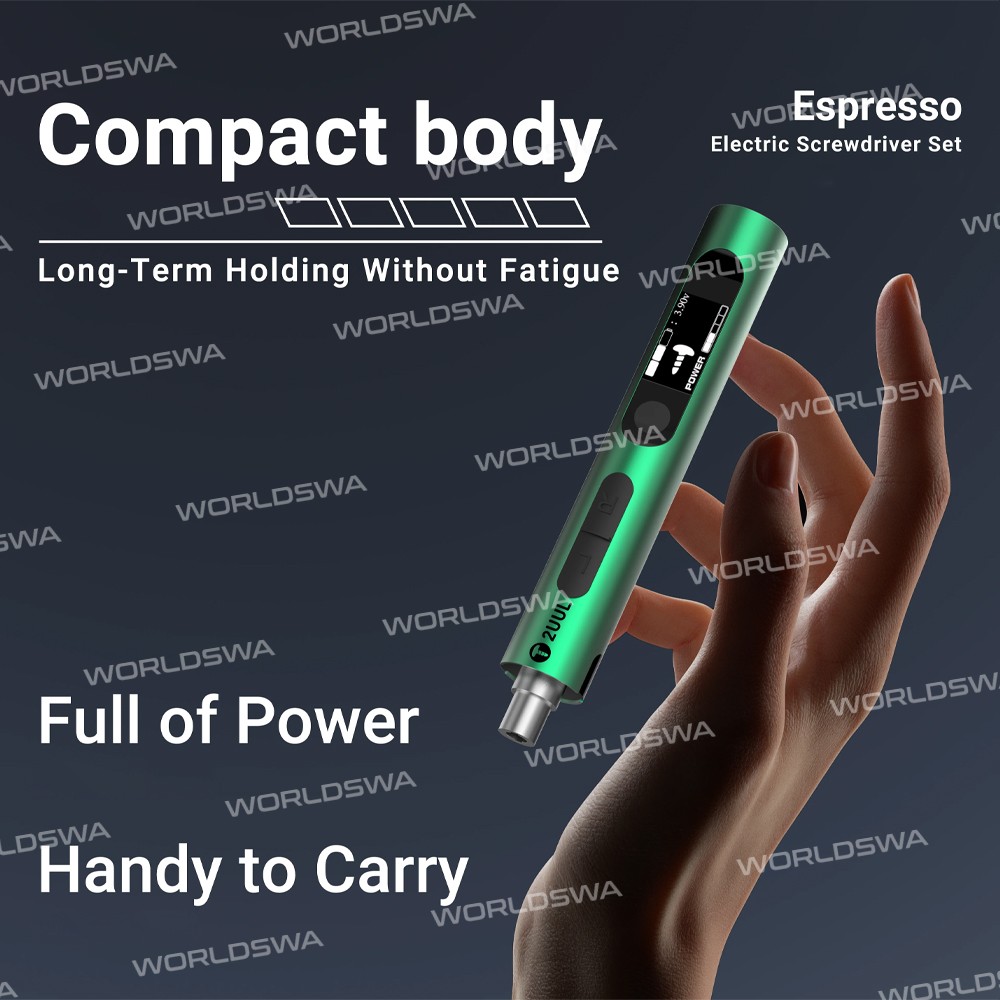 2uul sd11-espresso-electric-screwdriver-with-4pcs-s2-bits-for-mobile-phone-repair-3