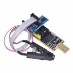 CH341A 24 / 25 Series EEPROM Flash BIOS USB Programmer Module SOIC8 SOP8 Test Clip for Arduino