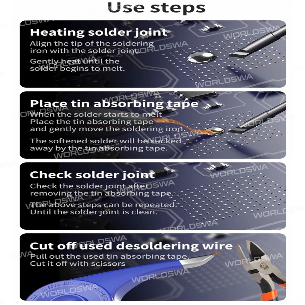 mechanic sr20-2-meter-anti-hot-desoldering-wick-with-thumb-wheel-dispenser-stainless-steel-mouth-6