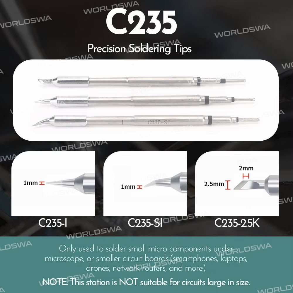 yihua c235-series-soldering-iron-tips-for-yihua-928d-iv-smart-electric-soldering-iron-2