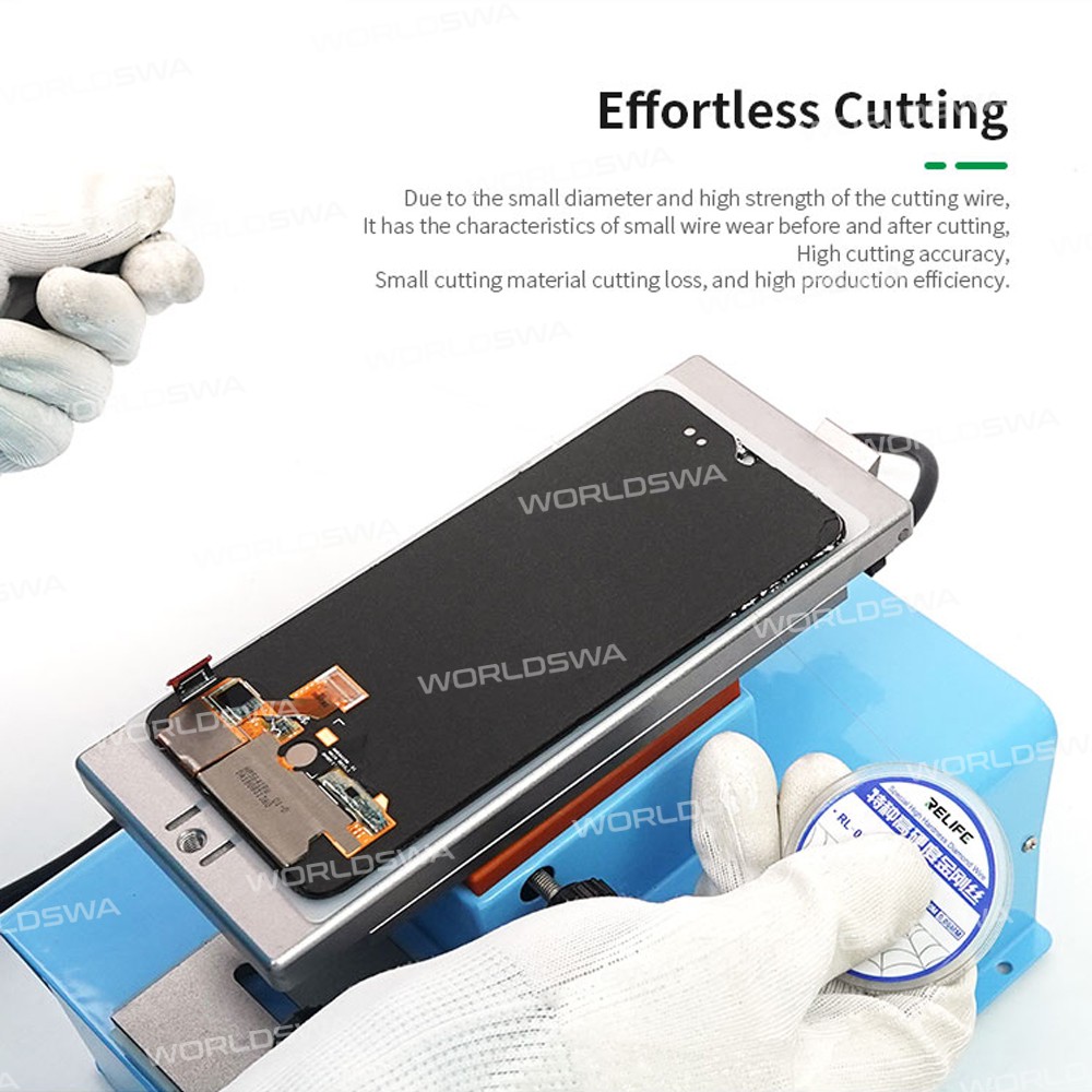 Relife RL-059 100M LCD Screen Separation Ultrafine Cutting Stainless Alloy Wire