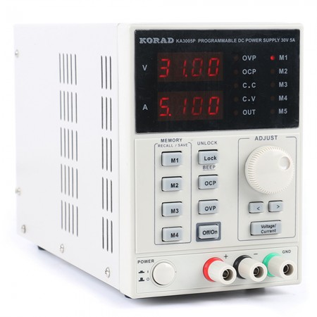 Korad KA3005P Programmable Precision DC Linear Digital Power Supply 30V 5A with USB & RS232 Interfaces