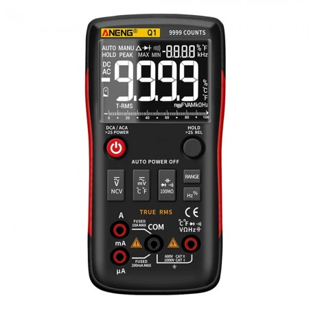 Aneng Q1 Intelligent Automatic True RMS Multimeter with Temp Testing