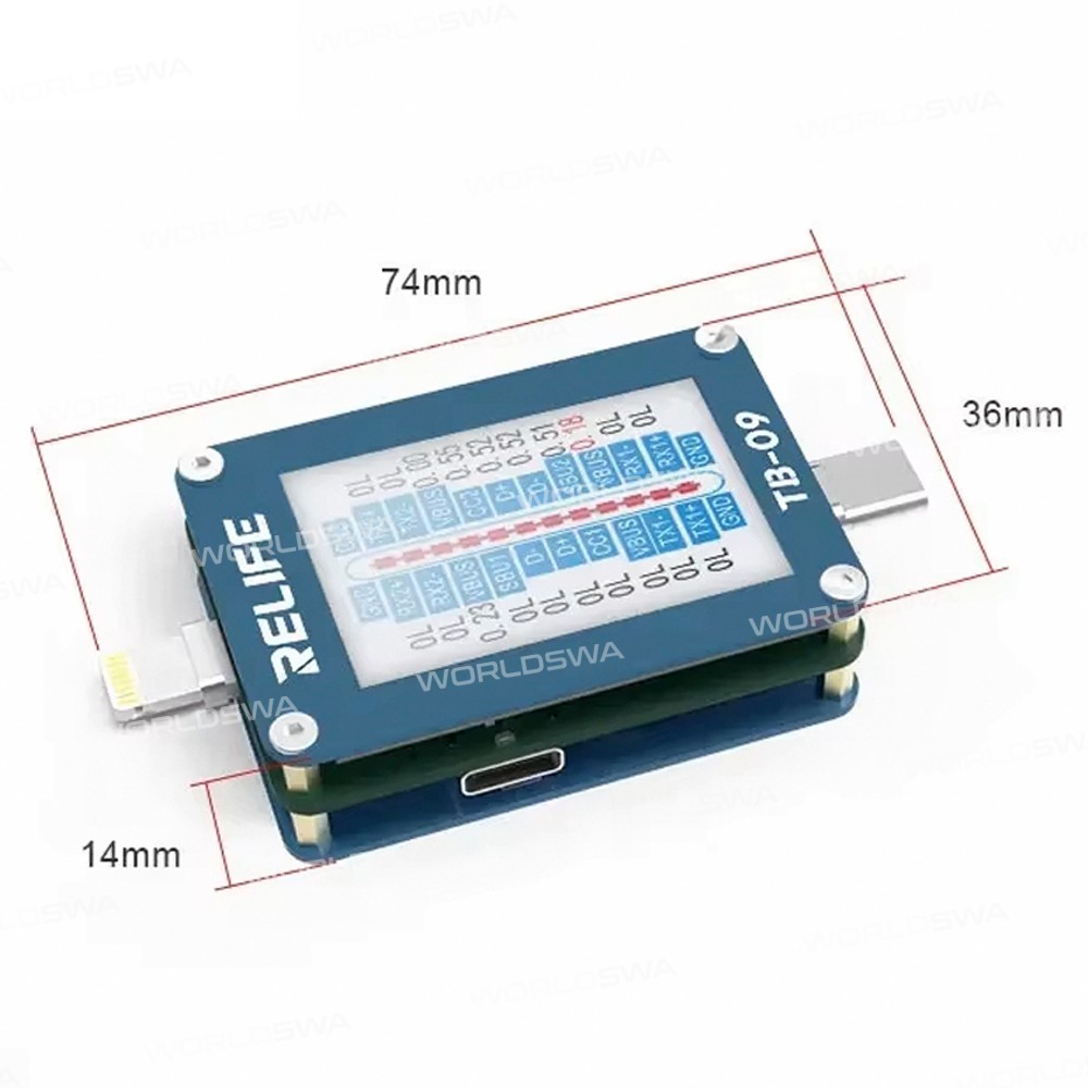 relife tb-09-type-c-lightning-charging-port-tester-for-iphone-and-android-phones-4