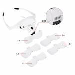 1.0X-3.5X Headband Glasses Adjustable Bracket Magnifier