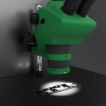 2UUL Adjustable LED Microscope Ring Lamp - Green