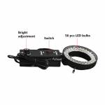 2MP HD CCD VGA Microscope Camera with Adjusting Bracket 0.7-4.5X Continous Zoom LED Light 8inch LCD