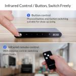 Orico HS3-A1 Aluminum Alloy Infrared Remote Control HDMI Switcher DP(M) to DVI (F) HD Video Adapter