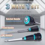 Pro'sKit SD-9820 10-in-1 Multifunctional Removable Ratchet Screwdriver Set