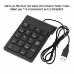 Portable 18 Keys USB Wired Driver-free Mini Digital Keyboard for Desktop Laptop