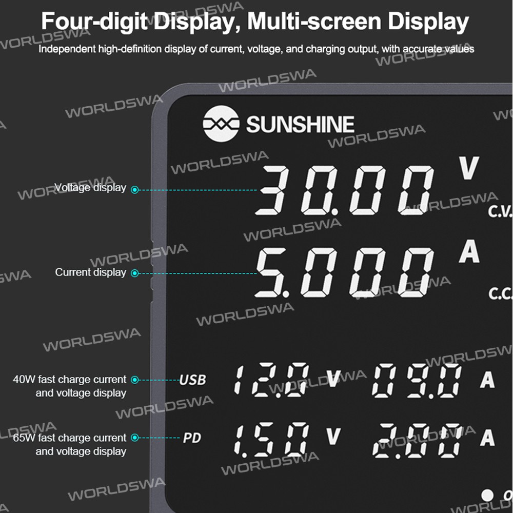 sunshine p2-pro-330w-4-segment-storage-channel-high-precision-adjustable-dc-stabilized-power-supply-