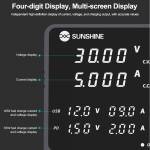 sunshine p2-pro-330w-4-segment-storage-channel-high-precision-adjustable-dc-stabilized-power-supply-