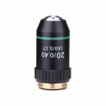 4X 10X 20X 40X 60X 100X High Quality Biological Microscope Objectives Achromatic lens - Black