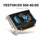 Yeston RX550 4G D5 4GB / GDDR5 / 128bit Memory Gaming Graphic Card with DP+HD+DVI-D Output Ports
