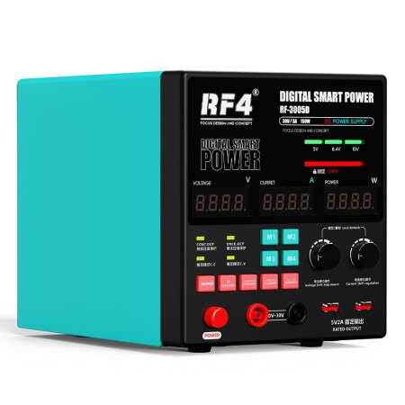 RF4 RF-3005D 30V / 5A Multifunctional DC Power Supply: High Precision Adjustable Stabilized