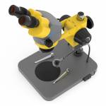 Kailiwei 0655EI 6X-55X Double Light Zoom Industrial Stereo Microscope for BGA Welding Phone Repair