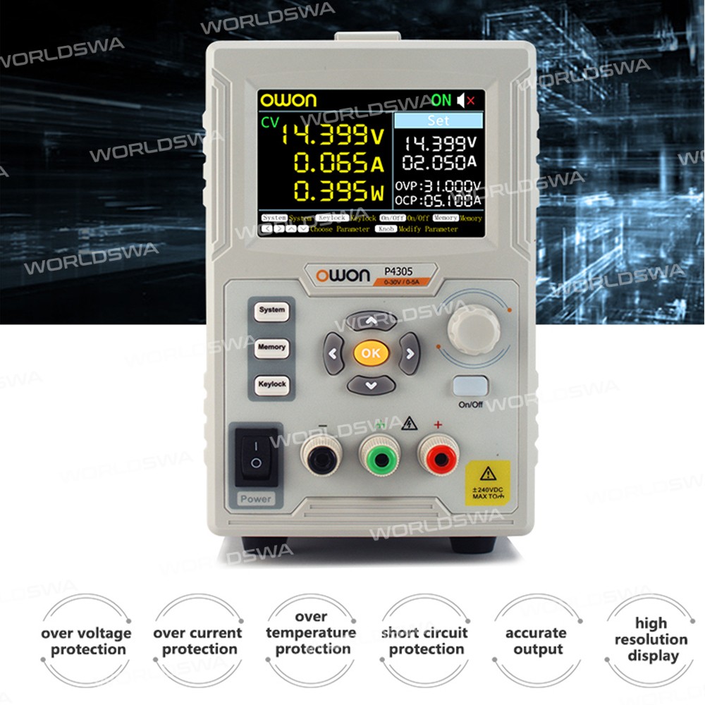 owon p4305-4603-portable-lcd-display-single-channel-linear-programmable-regulated-dc-power-supply-6