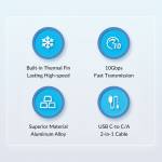 orico m233c3-g4-usb32-gen2-type-c-20gbps-m2-nvme-aluminum-m2-ssd-enclosure-5