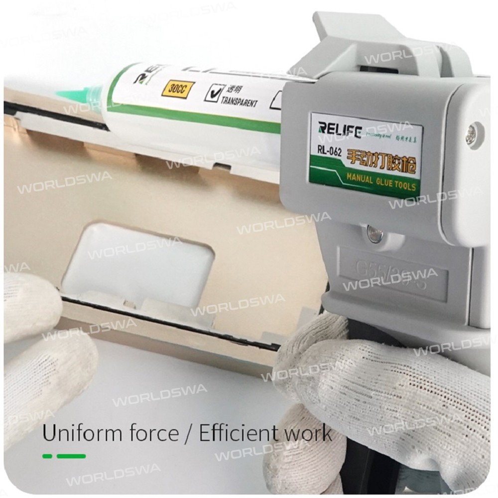 Relife RL-062 High-quality Manual Propelling Metal Buckle Glue Gun