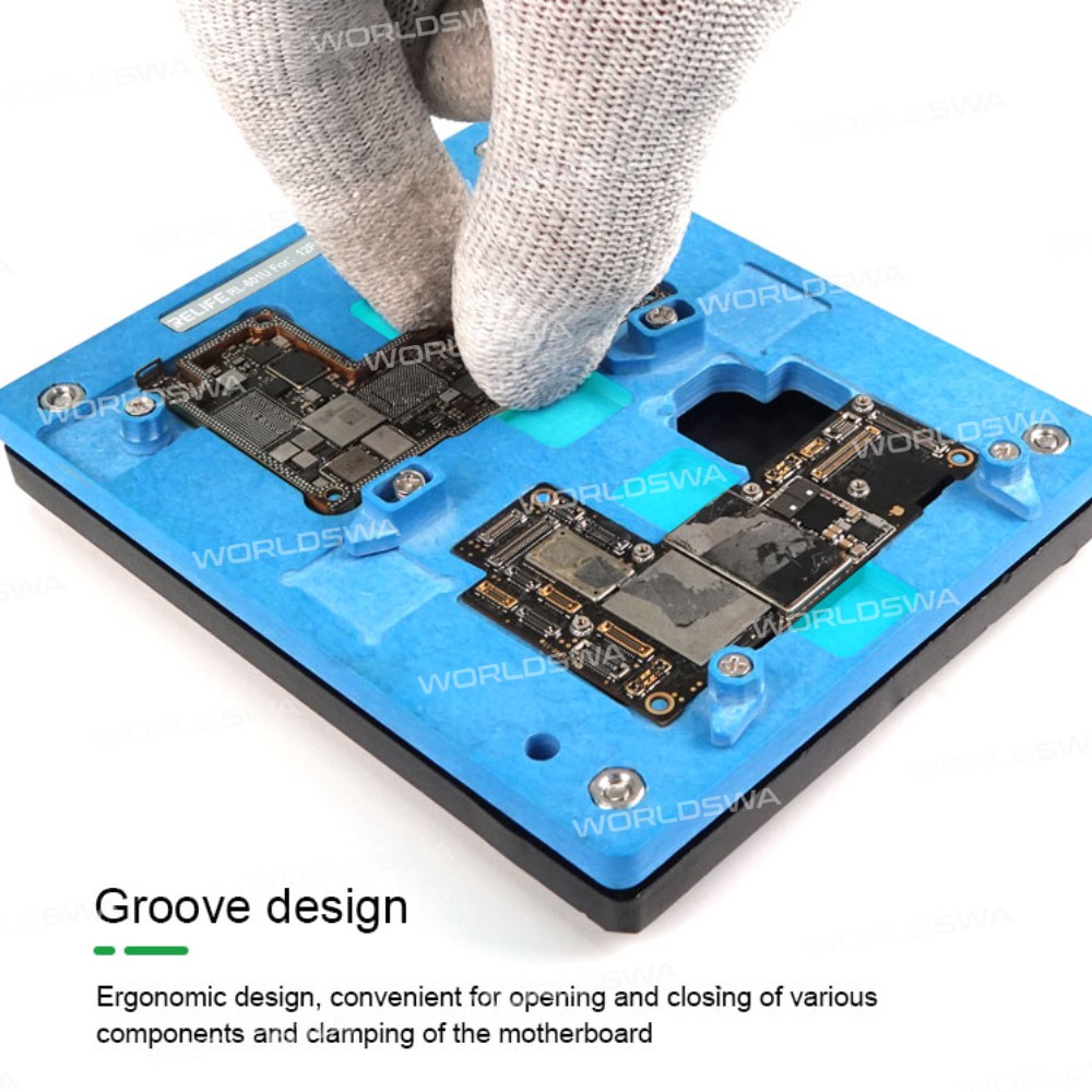 Relife RL-601U Precision Positioning Clamp Fixture Platform with Base for iPhone X - 12 Max Pro