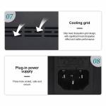 Quick 8586D+ 2-in-1 Soldering Iron Hot Air Gun Lead-free Smart Digital Display Rework Station