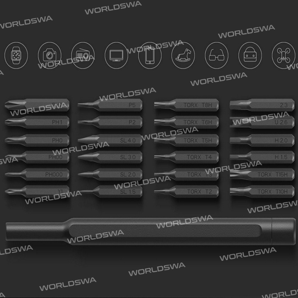 Mijia Wiha Screwdriver Kit 24 Precision Magnetic Bits Aluminum Box Wiha DIY Screw Driver Set