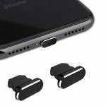 Aluminum Alloy Lightning Port Anti Dust Plug for iPhone/IPad/AirPods - 2Pcs