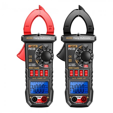 Aneng PN128 True RMS NCV 4000 Counts Automatic Digital Display Clamp Multimeter