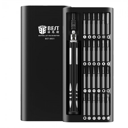 BST-8931 25-in-1 Precision Magnetic S2 Screwdriver Set for Repair of Phone, Watch, PC, and Eyeglasses