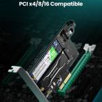 Ugreen CM302 PCI-E to M2 NVME&NGFF Single-bay / Dual-bay Riser Expansion Card Support PCI-E4.0