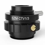 SZMCTV 1/3 1/2 0.5X C-Mount Adapter Lens for Trinocular Stereo Microscope CTV CCD USB Camera