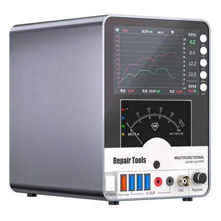 TBK 217 30V / 5A 4-Channel DC Regulated Power Supply with Curved Storage & Hyperbola Display